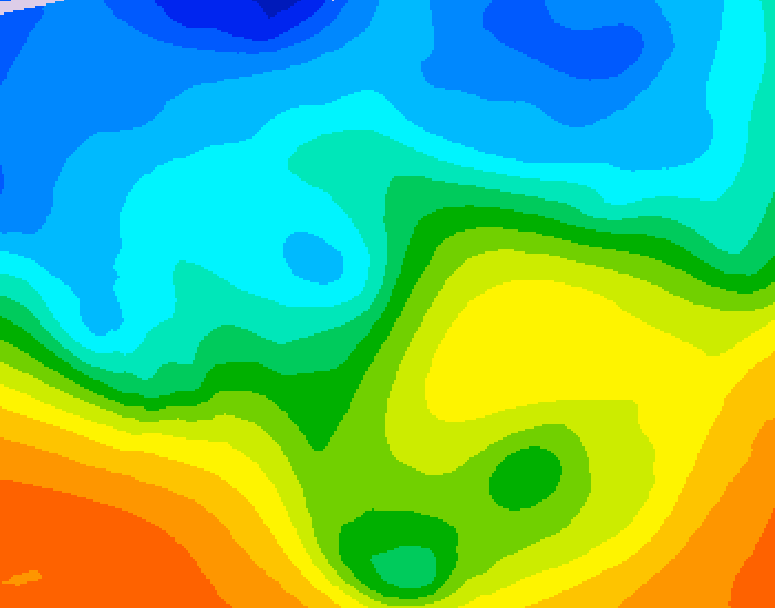 GDPS 500 millibar geopotential height 108 hour forecast chart for Canada based on 2025/10/25 0000Z data