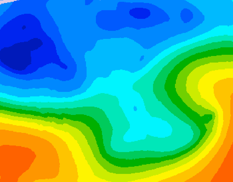 GDPS 500 millibar geopotential height 168 hour forecast chart for Canada based on 2025/10/25 0000Z data