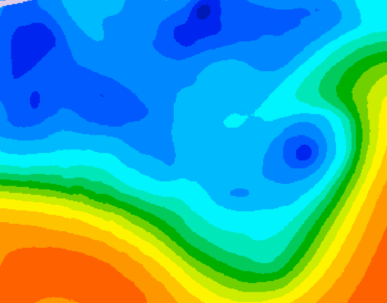 GDPS 500 millibar geopotential height 192 hour forecast chart for Canada based on 2025/10/25 0000Z data