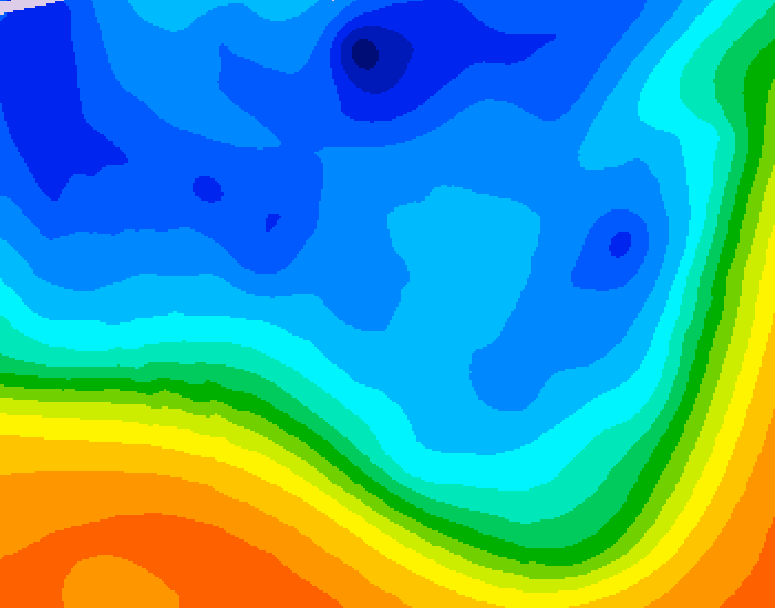 GDPS 500 millibar geopotential height 210 hour forecast chart for Canada based on 2025/10/25 0000Z data