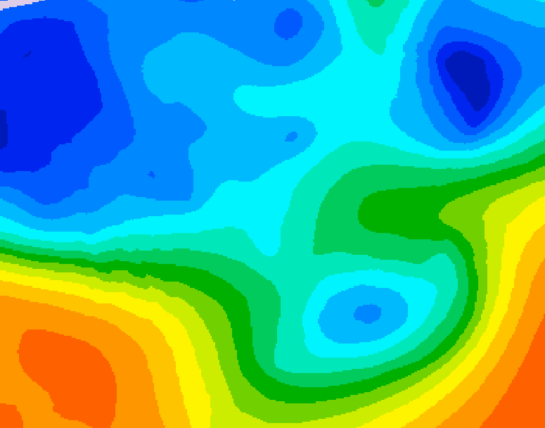 GDPS 500 millibar geopotential height 156 hour forecast chart for Canada based on 2025/10/25 1200Z data
