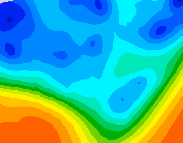 GDPS 500 millibar geopotential height 174 hour forecast chart for Canada based on 2025/10/25 1200Z data