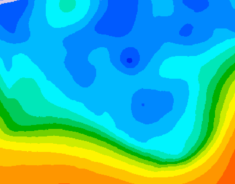 GDPS 500 millibar geopotential height 216 hour forecast chart for Canada based on 2025/10/25 1200Z data