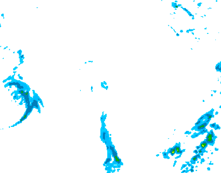 GDPS precipitation 096 hour forecast chart for Canada based on 2025/10/25 0000Z data