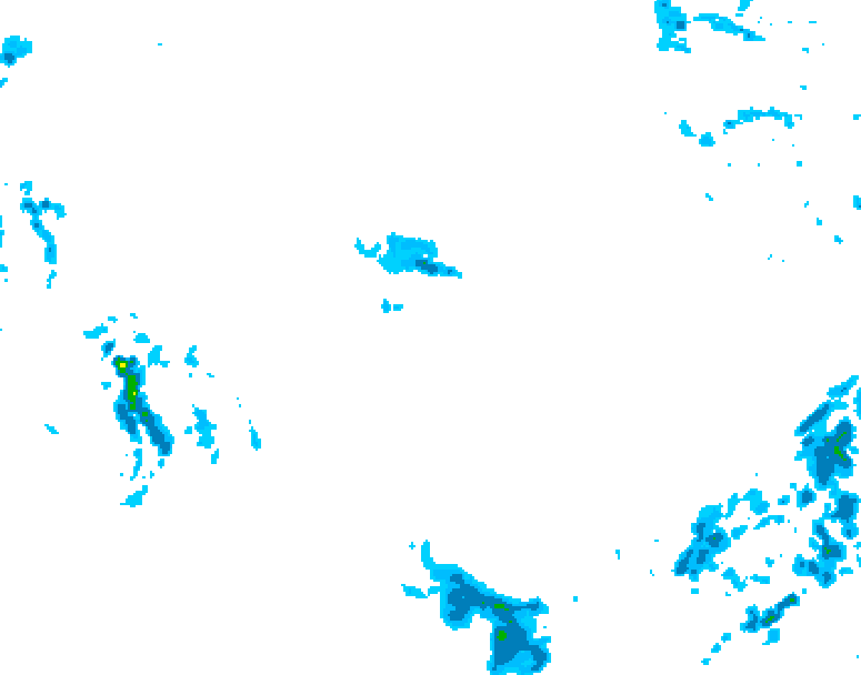 GDPS precipitation 108 hour forecast chart for Canada based on 2025/10/25 0000Z data