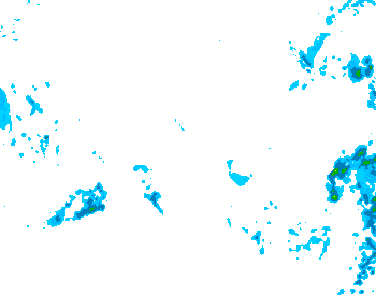 GDPS precipitation 228 hour forecast chart for Canada based on 2025/10/25 0000Z data