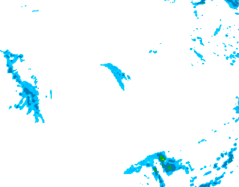 GDPS precipitation 108 hour forecast chart for Canada based on 2025/10/25 1200Z data