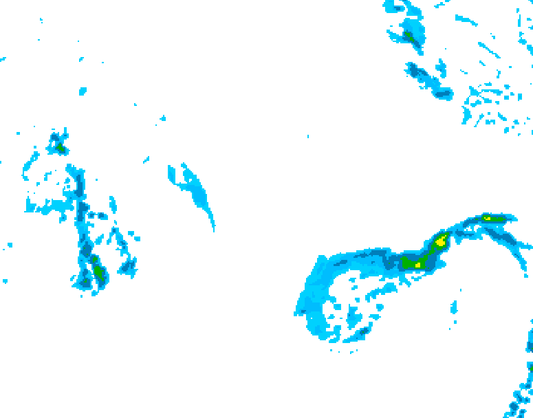 GDPS precipitation 156 hour forecast chart for Canada based on 2025/10/25 1200Z data
