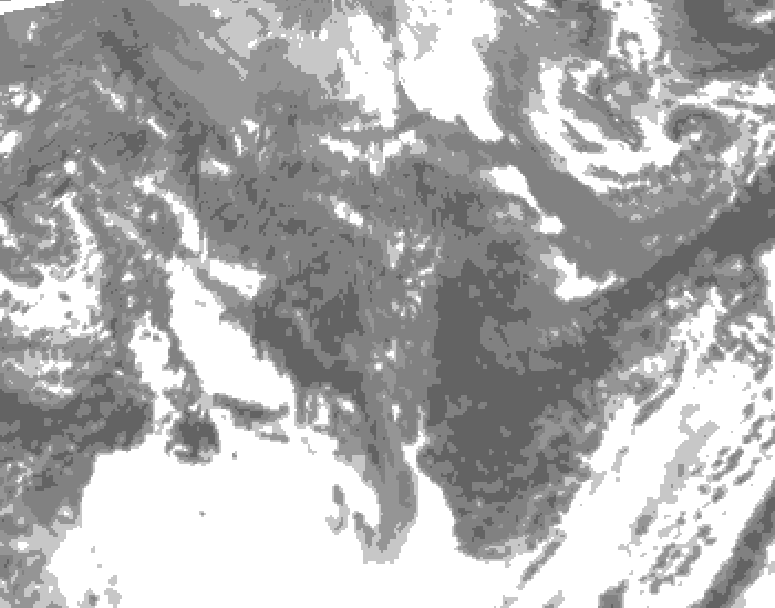GDPS total cloud 174 hour forecast chart for Canada based on 2025/10/25 1200Z data
