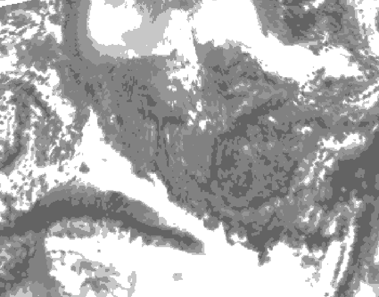 GDPS total cloud 216 hour forecast chart for Canada based on 2025/10/25 1200Z data