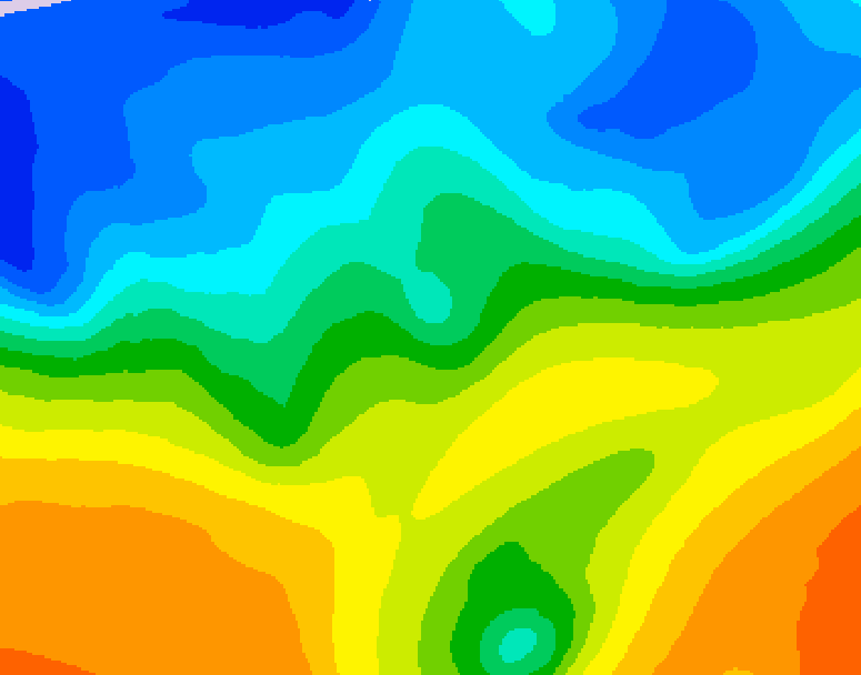 GDPS 500 millibar geopotential height 096 hour forecast chart for Canada based on 2025/10/26 0000Z data