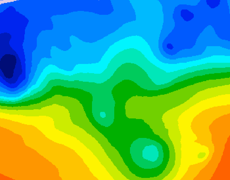 GDPS 500 millibar geopotential height 120 hour forecast chart for Canada based on 2025/10/26 0000Z data