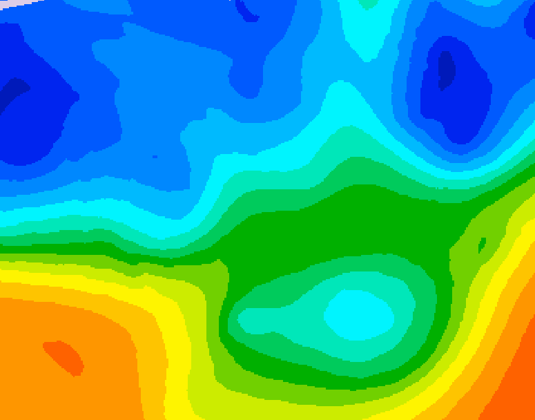 GDPS 500 millibar geopotential height 144 hour forecast chart for Canada based on 2025/10/26 0000Z data