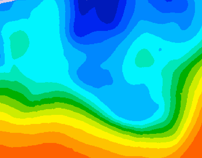 GDPS 500 millibar geopotential height 216 hour forecast chart for Canada based on 2025/10/26 0000Z data