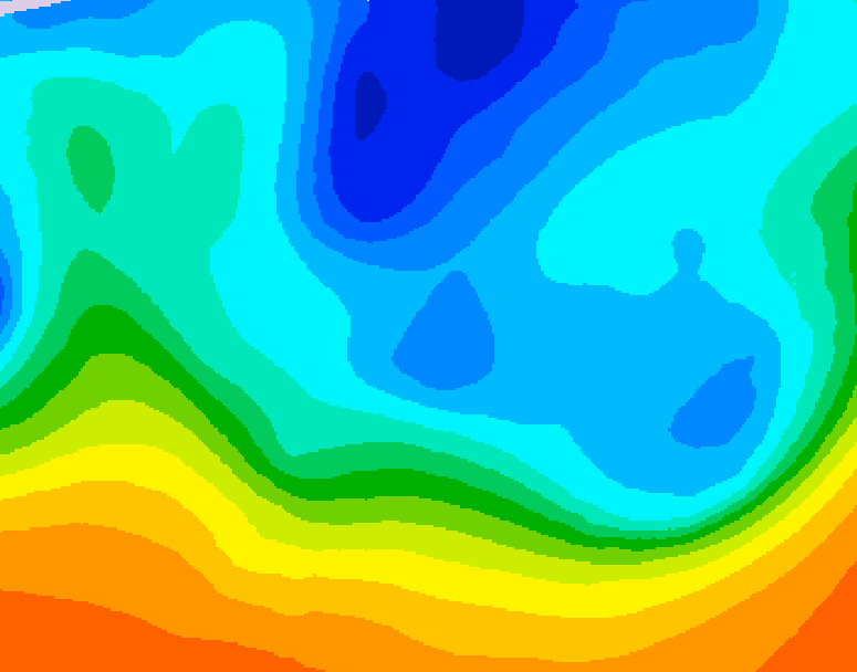 GDPS 500 millibar geopotential height 234 hour forecast chart for Canada based on 2025/10/26 0000Z data