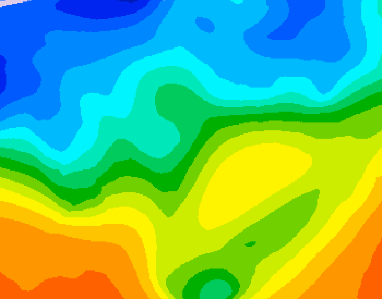 GDPS 500 millibar geopotential height 072 hour forecast chart for Canada based on 2025/10/26 1200Z data