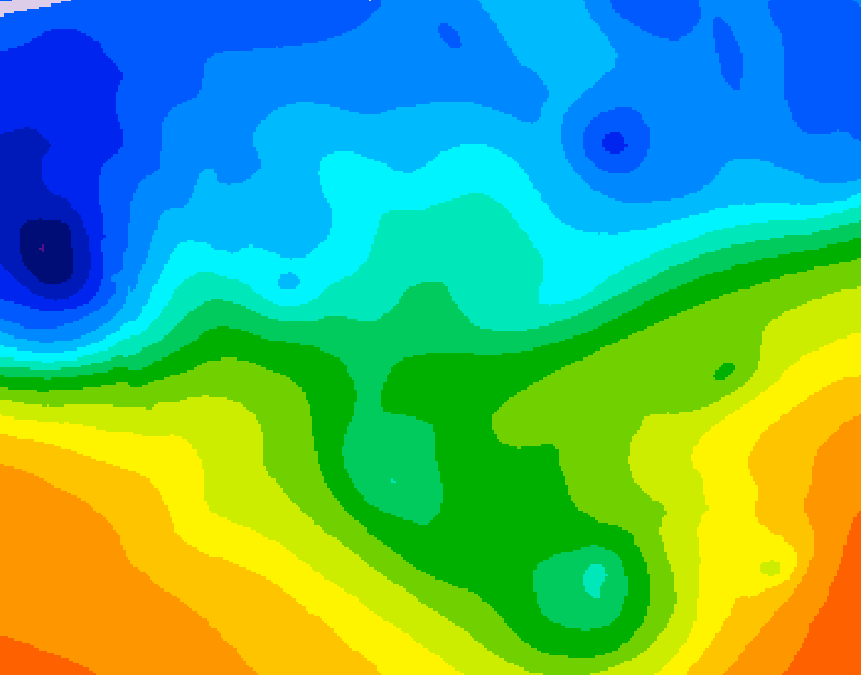 GDPS 500 millibar geopotential height 108 hour forecast chart for Canada based on 2025/10/26 1200Z data