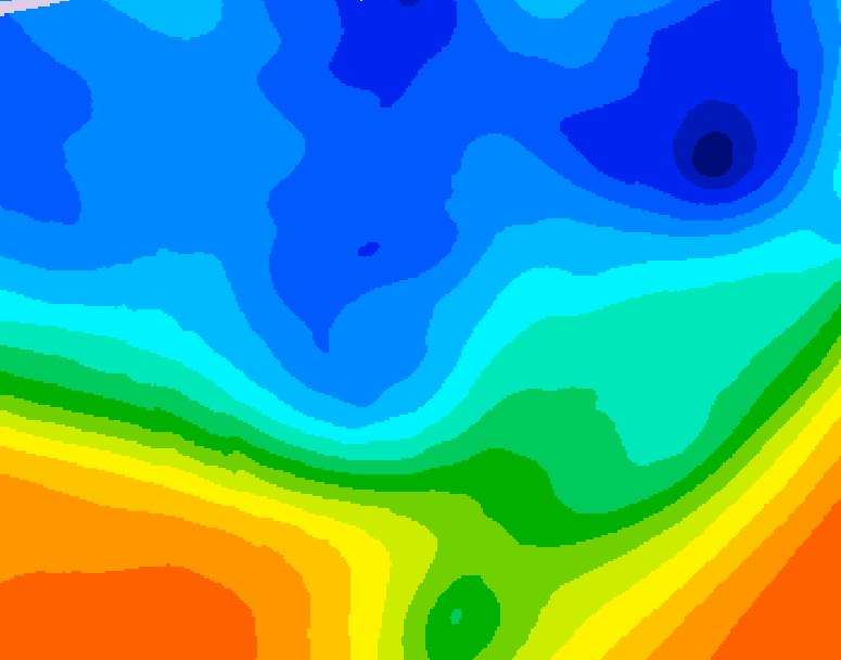 GDPS 500 millibar geopotential height 156 hour forecast chart for Canada based on 2025/10/26 1200Z data