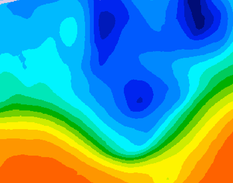 GDPS 500 millibar geopotential height 198 hour forecast chart for Canada based on 2025/10/26 1200Z data