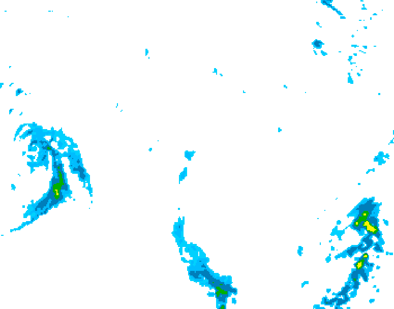 GDPS precipitation 072 hour forecast chart for Canada based on 2025/10/26 0000Z data