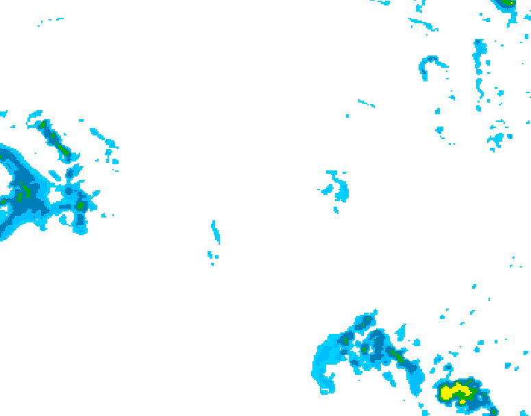 GDPS precipitation 108 hour forecast chart for Canada based on 2025/10/26 0000Z data