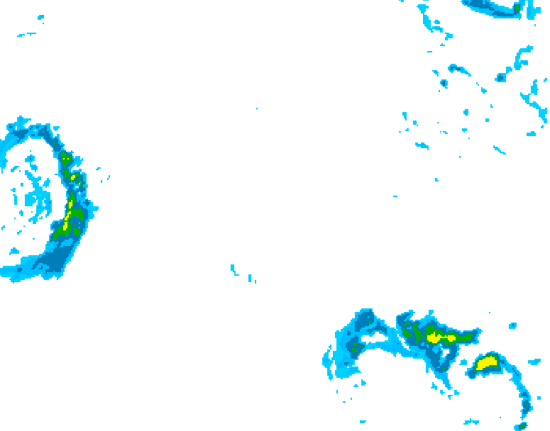 GDPS precipitation 120 hour forecast chart for Canada based on 2025/10/26 0000Z data