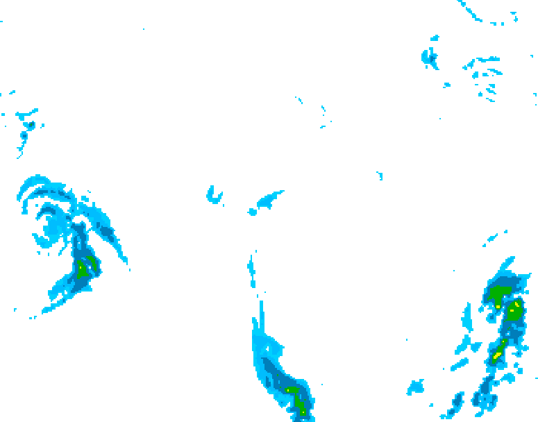 GDPS precipitation 060 hour forecast chart for Canada based on 2025/10/26 1200Z data