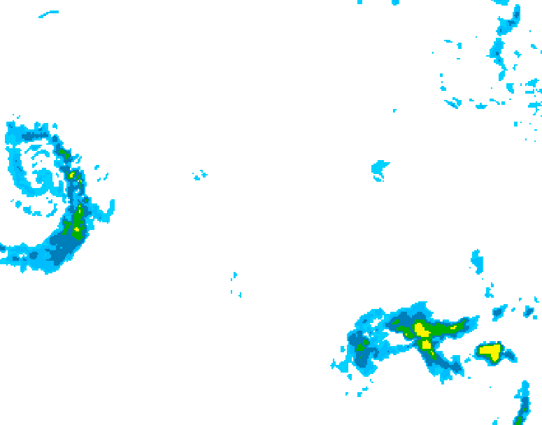 GDPS precipitation 108 hour forecast chart for Canada based on 2025/10/26 1200Z data