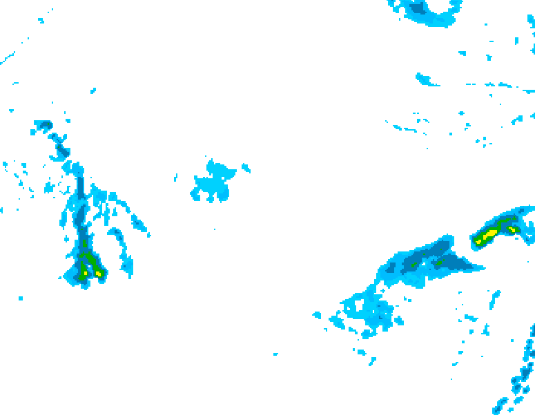 GDPS precipitation 132 hour forecast chart for Canada based on 2025/10/26 1200Z data