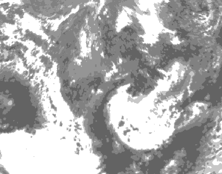 GDPS total cloud 060 hour forecast chart for Canada based on 2025/10/26 0000Z data