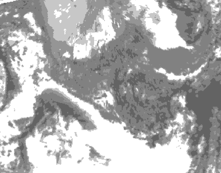 GDPS total cloud 216 hour forecast chart for Canada based on 2025/10/26 0000Z data