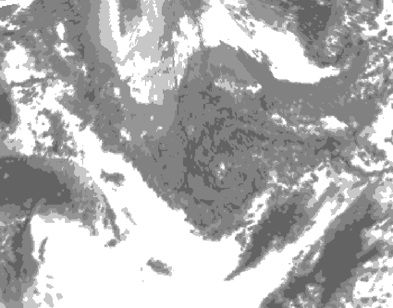 GDPS total cloud 198 hour forecast chart for Canada based on 2025/10/26 1200Z data