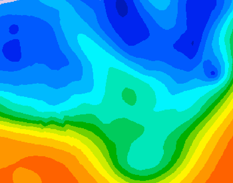 GDPS 500 millibar geopotential height 144 hour forecast chart for Canada based on 2025/10/27 0000Z data