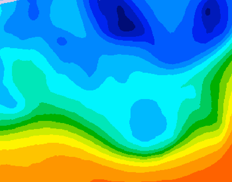 GDPS 500 millibar geopotential height 192 hour forecast chart for Canada based on 2025/10/27 0000Z data