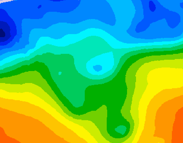 GDPS 500 millibar geopotential height 072 hour forecast chart for Canada based on 2025/10/27 1200Z data