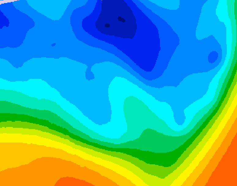 GDPS 500 millibar geopotential height 156 hour forecast chart for Canada based on 2025/10/27 1200Z data