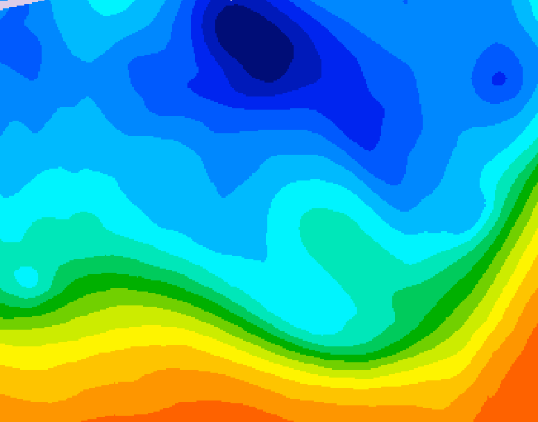 GDPS 500 millibar geopotential height 174 hour forecast chart for Canada based on 2025/10/27 1200Z data