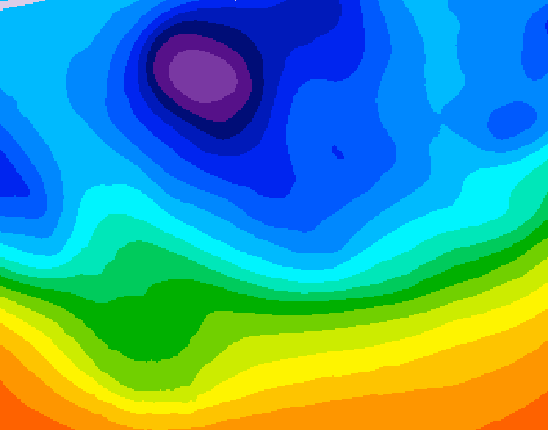 GDPS 500 millibar geopotential height 240 hour forecast chart for Canada based on 2025/10/27 1200Z data
