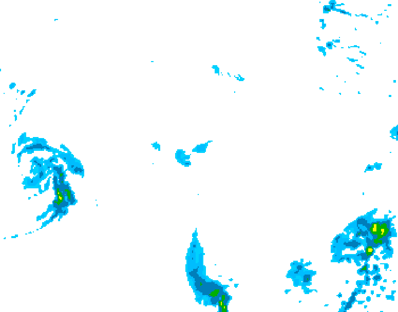 GDPS precipitation 048 hour forecast chart for Canada based on 2025/10/27 0000Z data