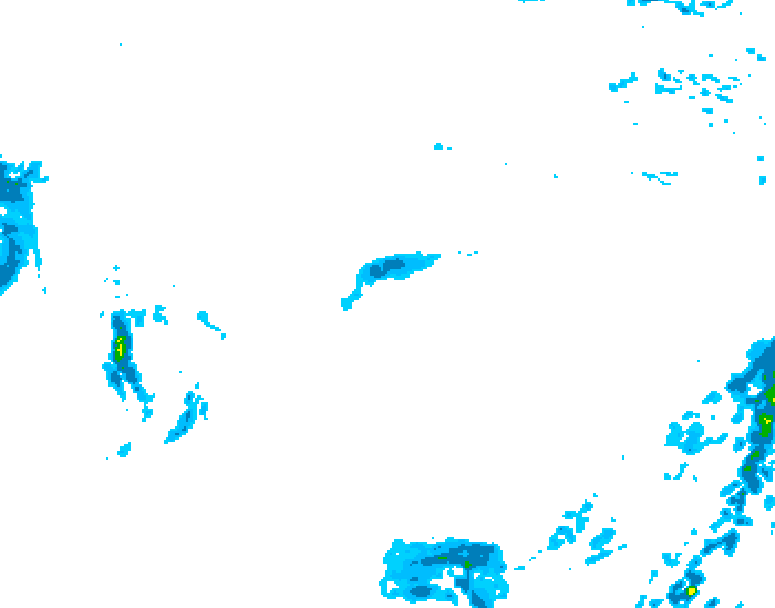 GDPS precipitation 060 hour forecast chart for Canada based on 2025/10/27 0000Z data
