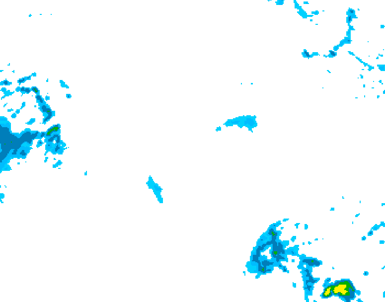 GDPS precipitation 084 hour forecast chart for Canada based on 2025/10/27 0000Z data
