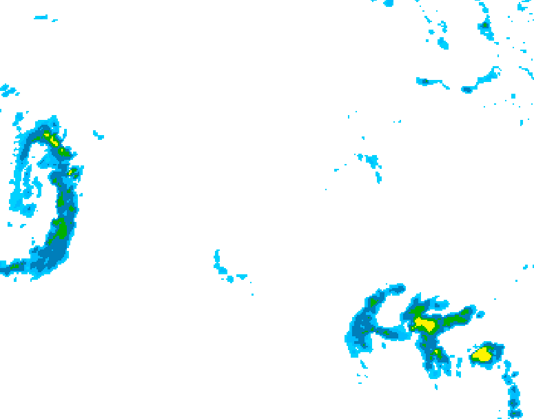 GDPS precipitation 096 hour forecast chart for Canada based on 2025/10/27 0000Z data