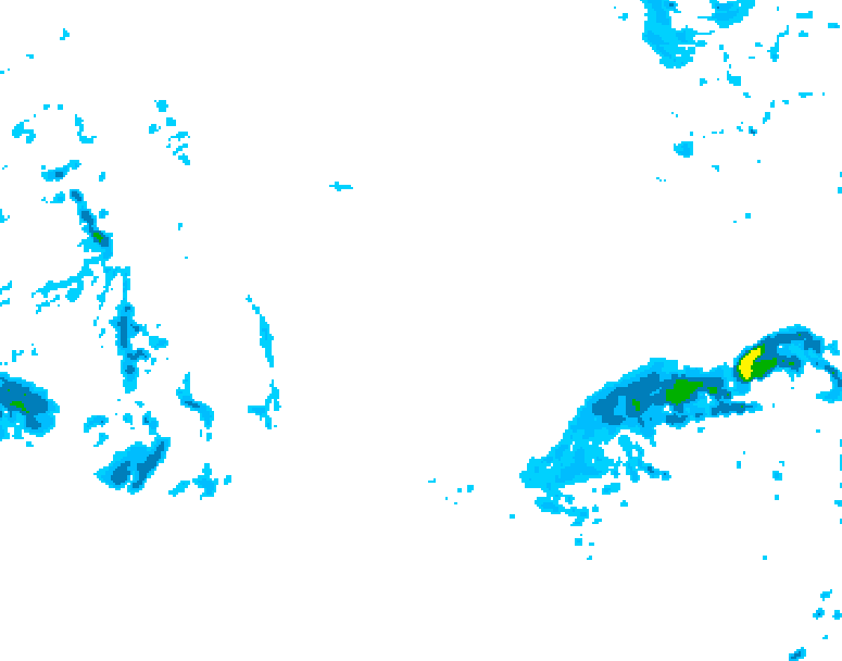 GDPS precipitation 120 hour forecast chart for Canada based on 2025/10/27 0000Z data