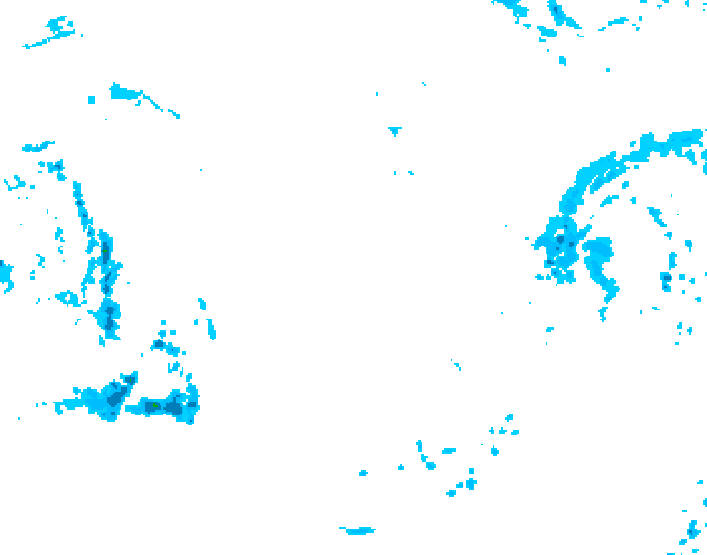 GDPS precipitation 132 hour forecast chart for Canada based on 2025/10/27 1200Z data