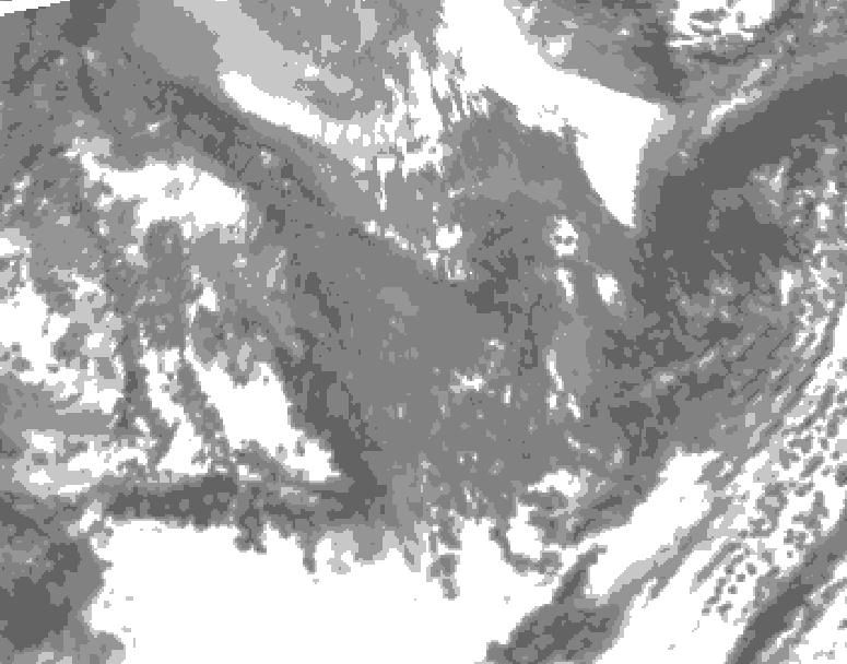 GDPS total cloud 144 hour forecast chart for Canada based on 2025/10/27 1200Z data