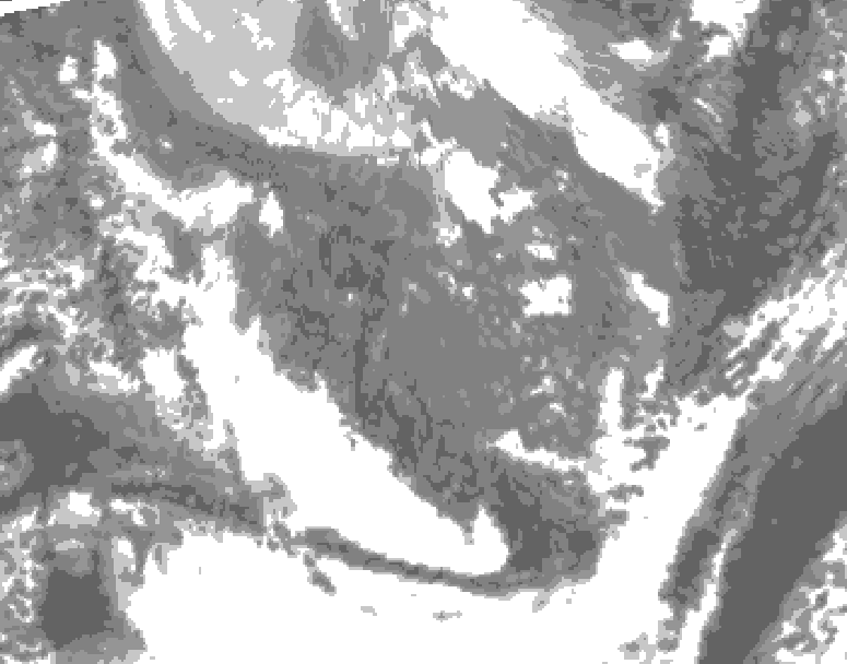 GDPS total cloud 168 hour forecast chart for Canada based on 2025/10/27 1200Z data