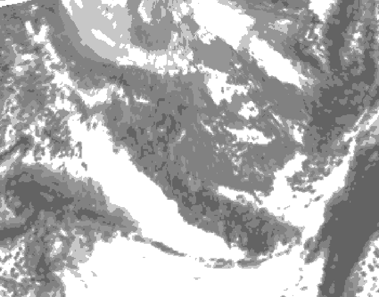 GDPS total cloud 174 hour forecast chart for Canada based on 2025/10/27 1200Z data