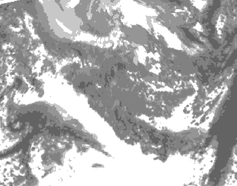 GDPS total cloud 180 hour forecast chart for Canada based on 2025/10/27 1200Z data