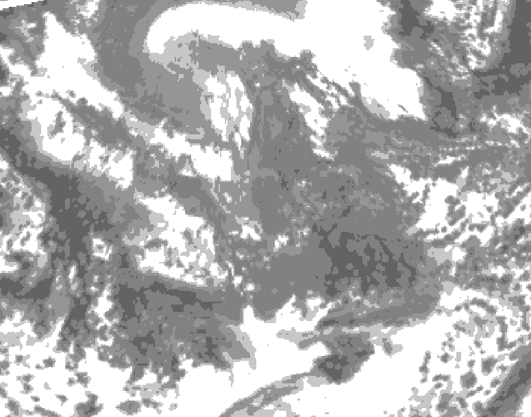 GDPS total cloud 240 hour forecast chart for Canada based on 2025/10/27 1200Z data