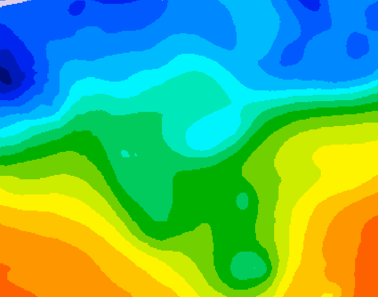 GDPS 500 millibar geopotential height 060 hour forecast chart for Canada based on 2025/10/28 0000Z data